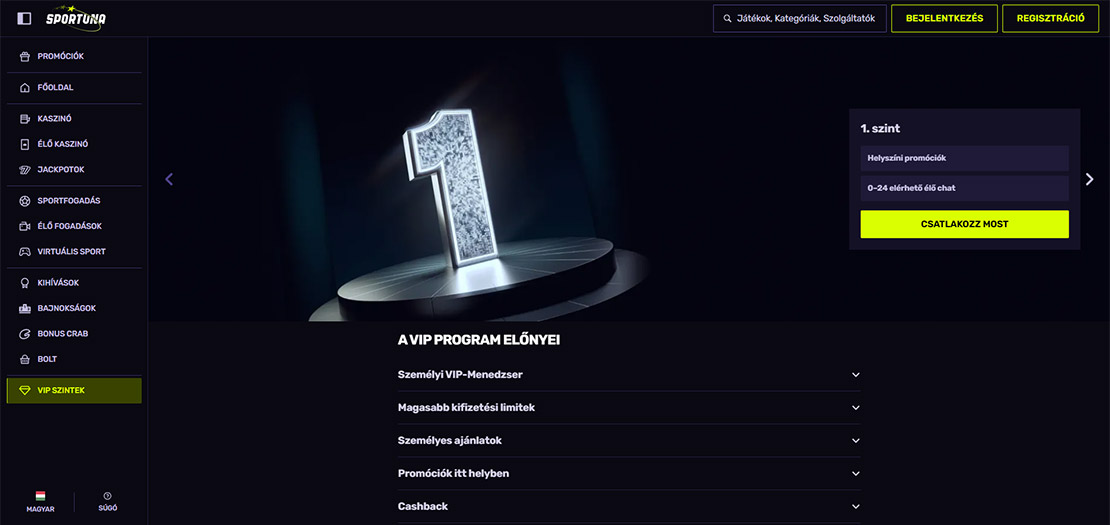 Sportuna hűségprogram